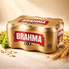Cerveja brahma 0.0 álcool lata 12x350ml