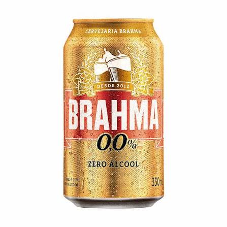 Cerveja brahma 0.0 lata 350ml