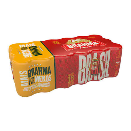 Cerveja Brahma lata 18x350ml